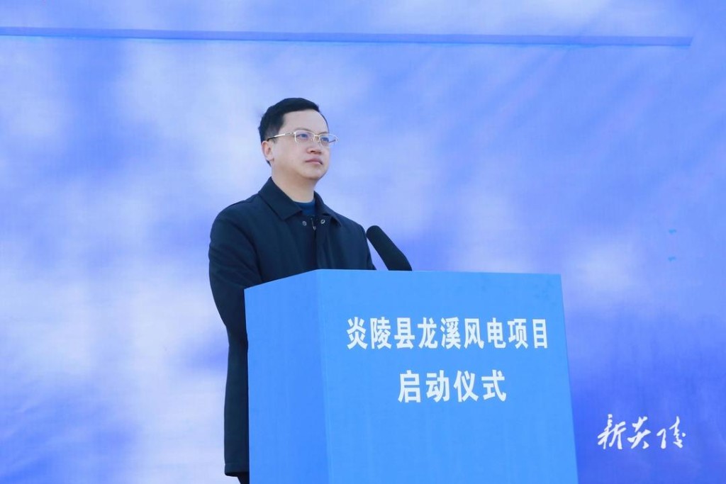 龙溪风电场项目在炎陵分会场开工5