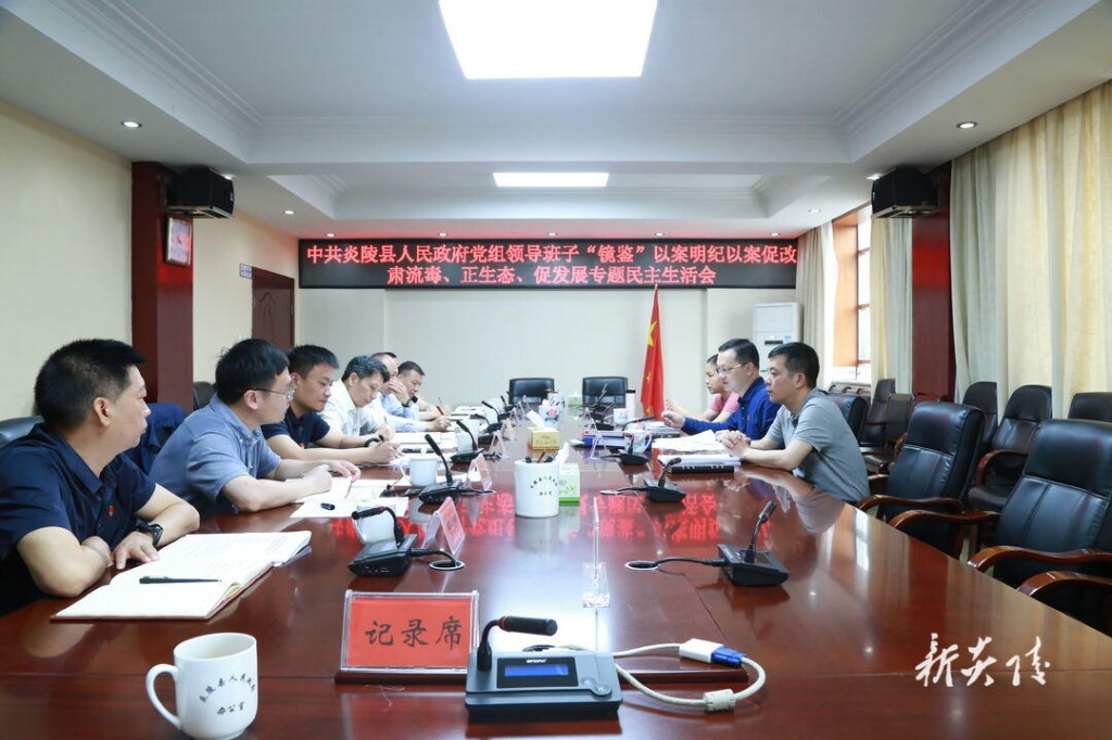 县政府党组召开“镜鉴”以案明纪以案促改肃流毒、正生态、促发展专题民主生活会