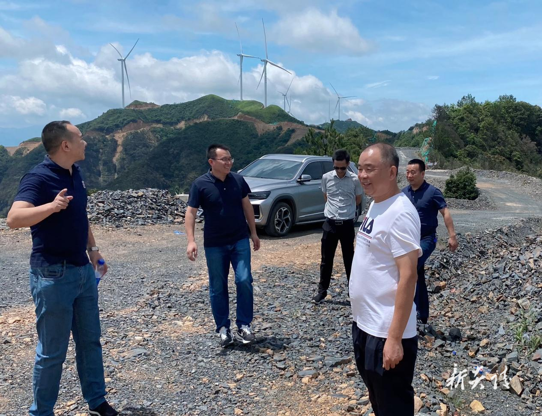 县垄溪乡抓好项目攻坚 加快风电项目建设