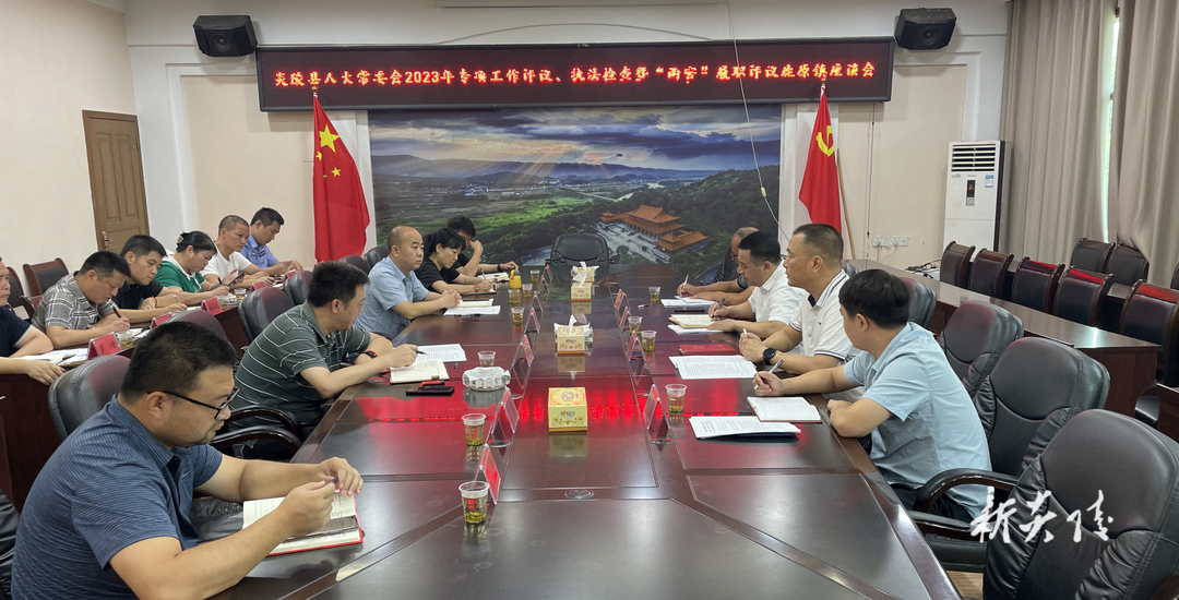 鹿原镇召开2023年专项工作评议、执法检查暨“两官”履职评议座谈会