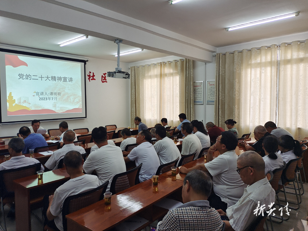 霞阳镇开展党的二十大精神进社区宣讲活动