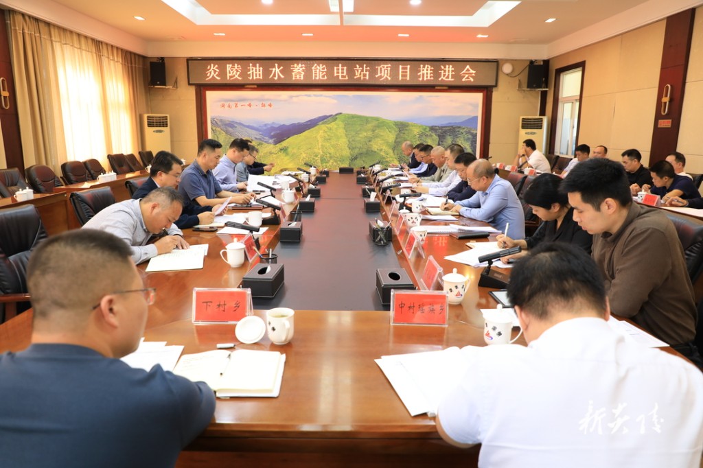 炎陵抽水蓄能电站项目推进会召开 尹朝晖夏胜利出席