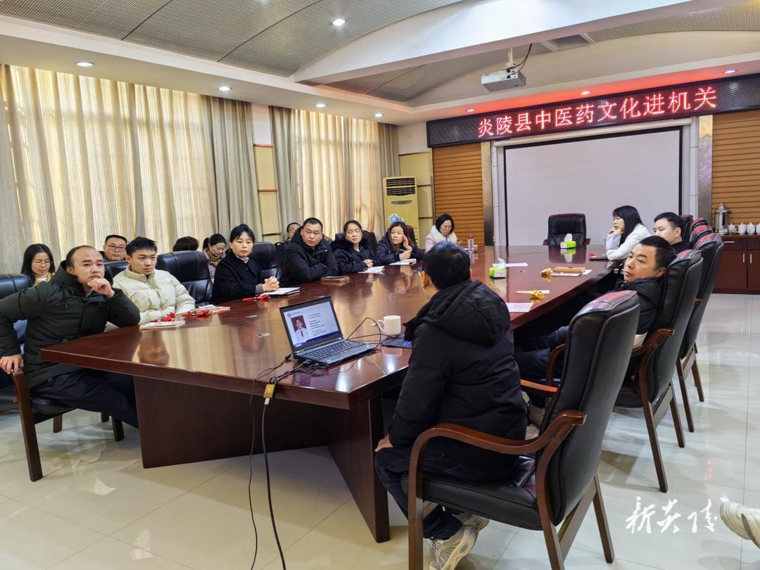 炎陵县开展“中医药文化进机关”宣传活动
