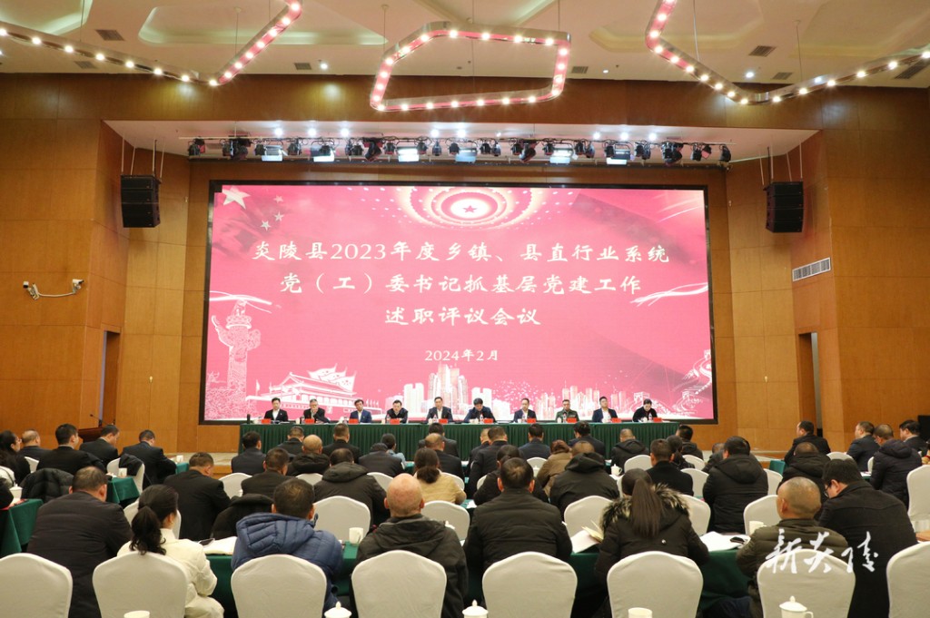 炎陵县召开2023年度乡镇、县直行业系统党(工)委书记抓基层党建工作述职评议会议