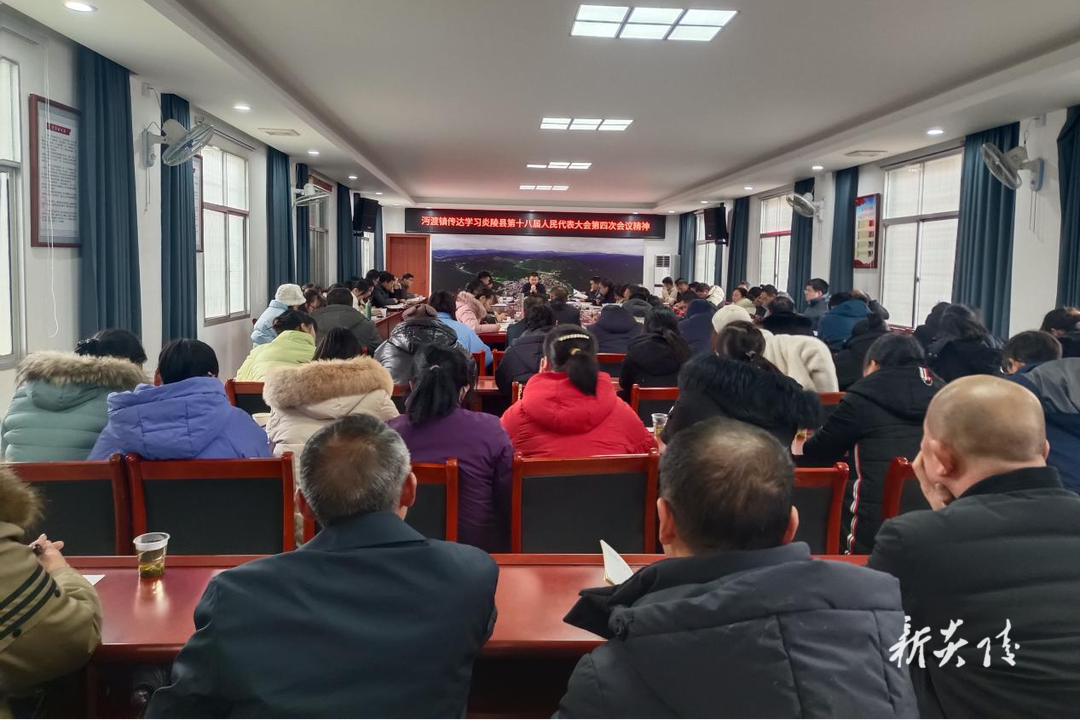 沔渡镇传达学习县“两会”精神