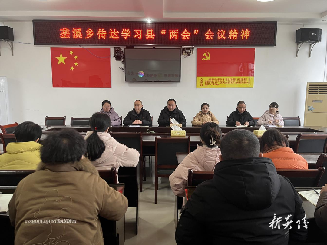 垄溪乡传达学习县“两会”、三级干部会等系列会议精神