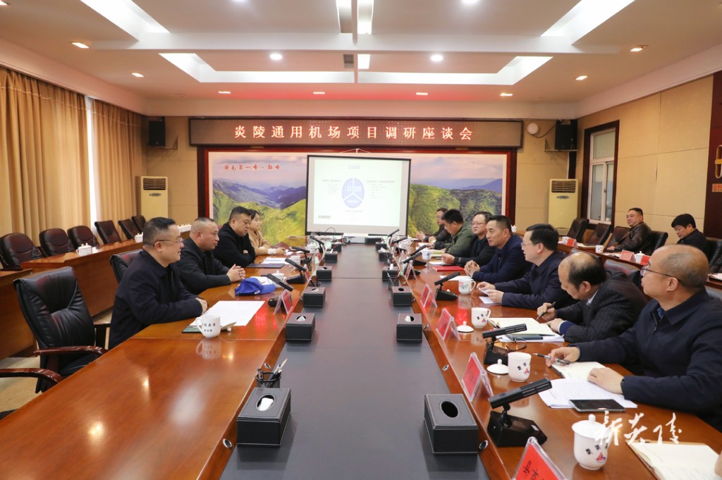 炎陵通用机场项目调研座谈会召开