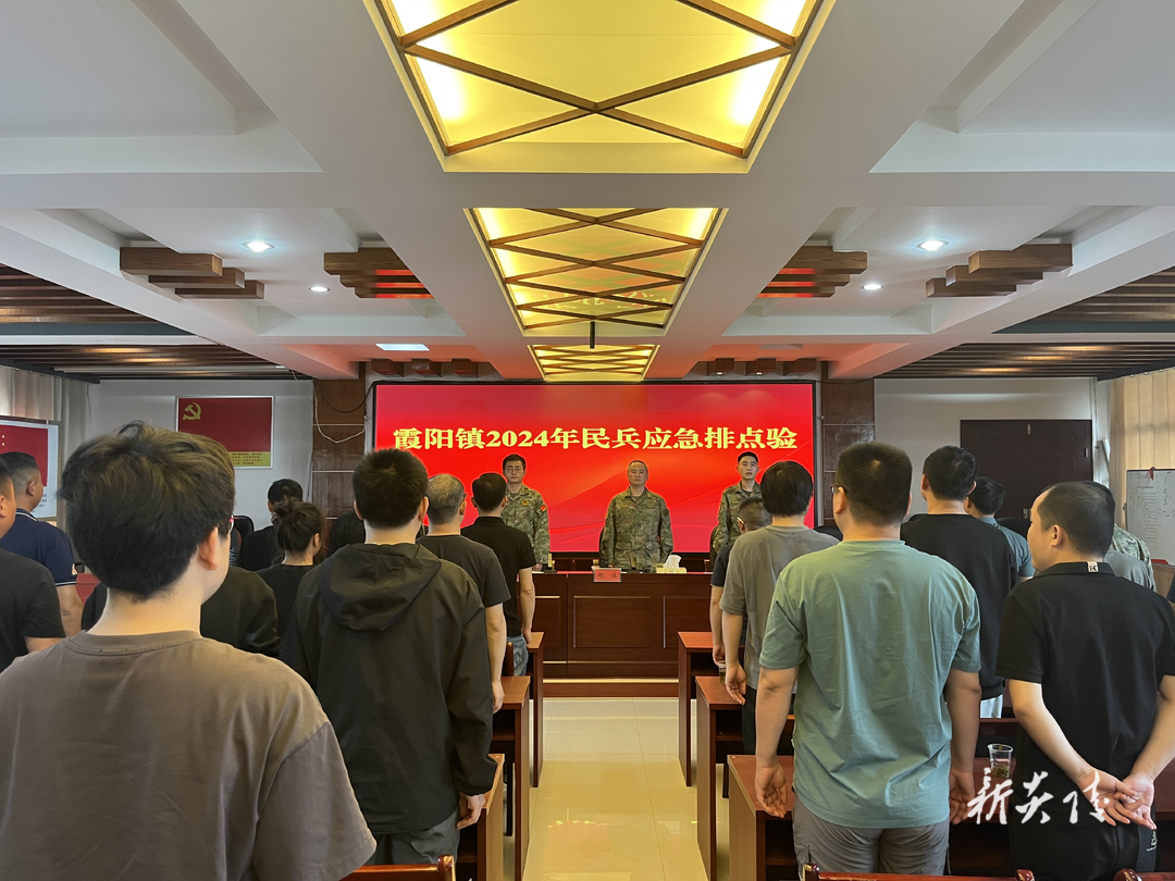 霞阳镇开展2024年民兵应急排点验活动