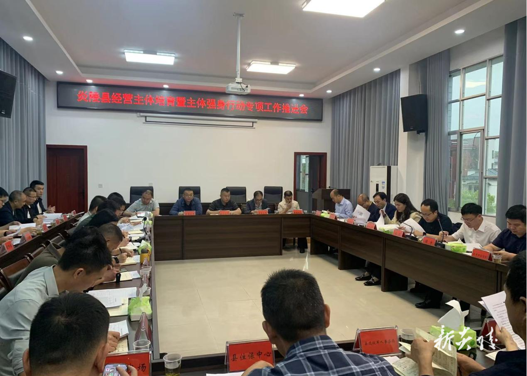 炎陵县召开经营主体培育暨主体强身行动工作推进会
