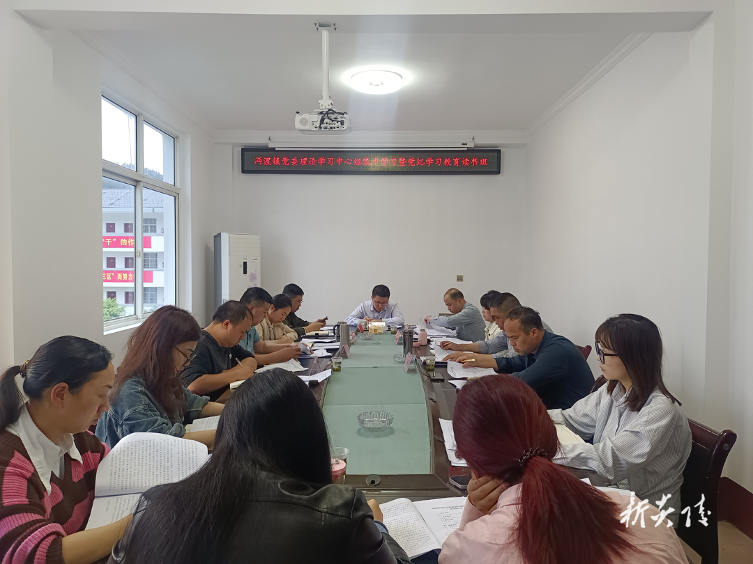 沔渡镇开展党委理论学习中心组集中学习暨党纪学习教育读书班
