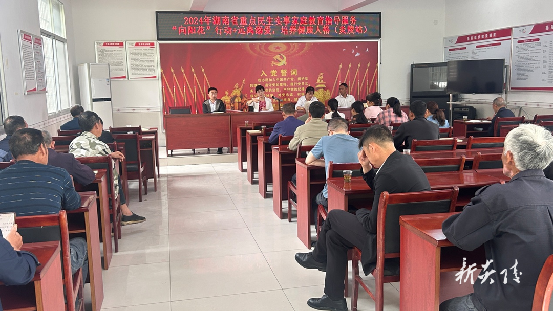 “向阳花”家庭教育公益讲座走进炎陵县沔渡镇