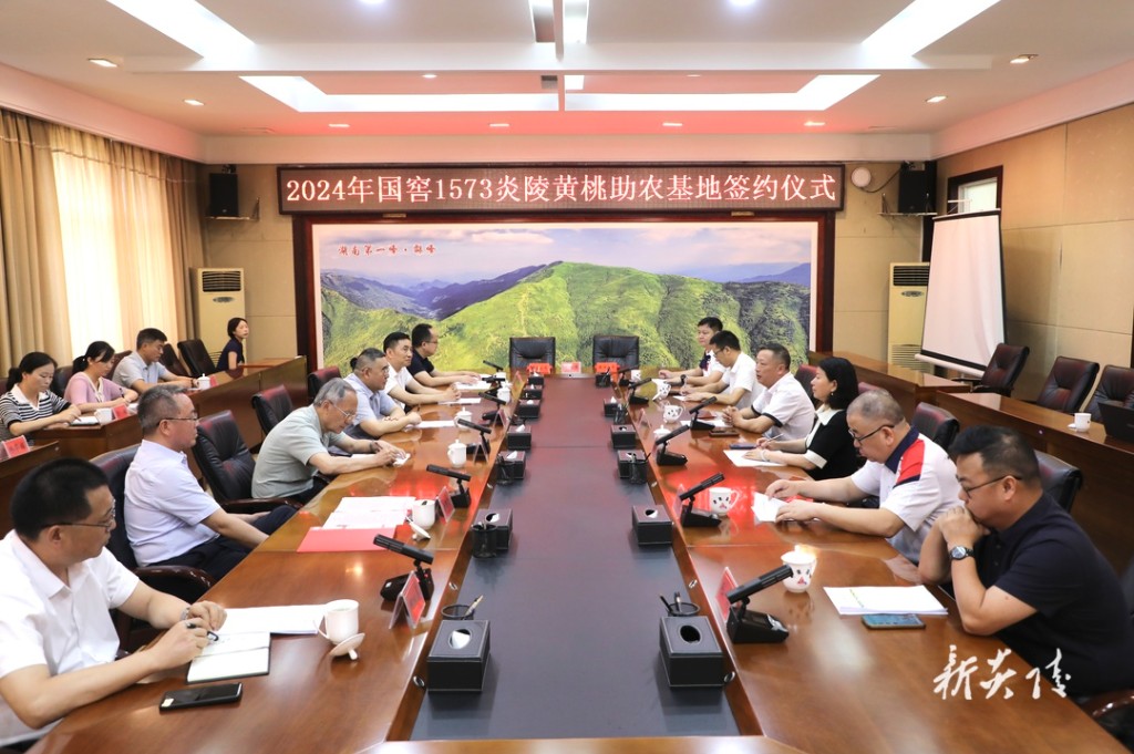 2024年国窖1573炎陵黄桃助农基地签约仪式举行