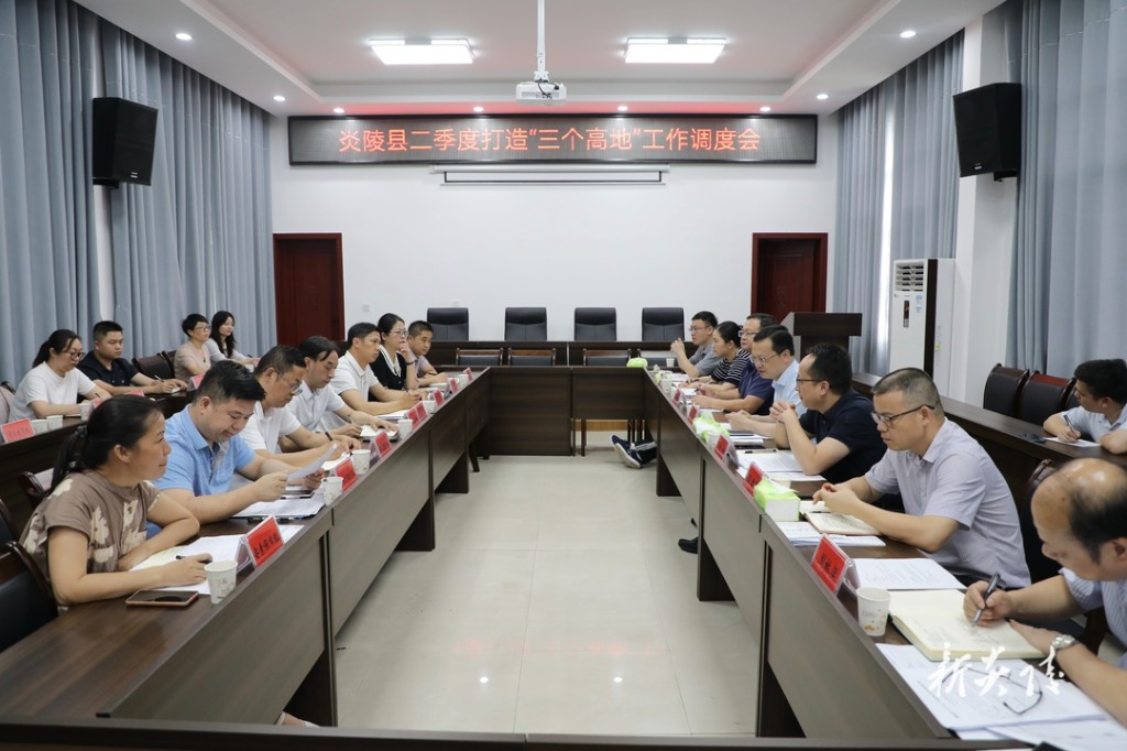 炎陵县召开二季度打造“三个高地”、建设“三基地”工作调度会