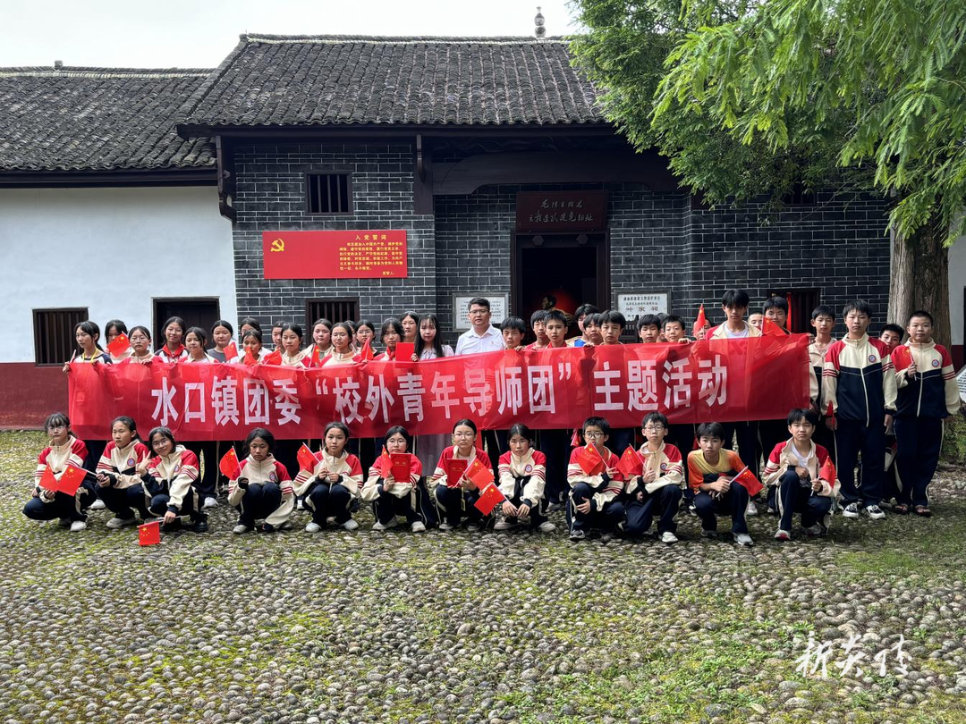 水口镇:团委书记为少先队员讲队课