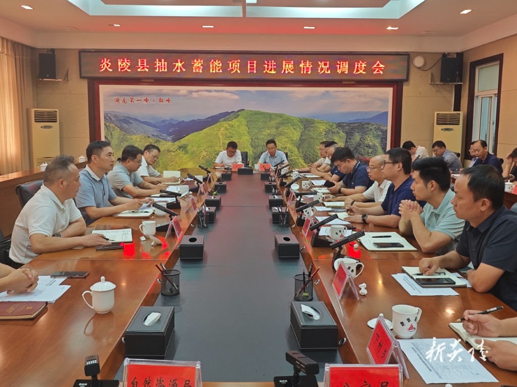 炎陵县抽水蓄能项目进展情况调度会召开
