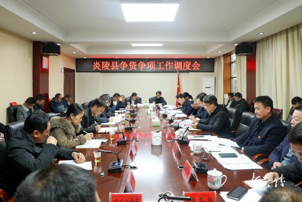 夏胜利主持召开炎陵县2025年争资争项工作调度会