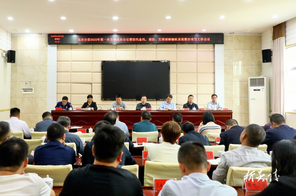县应急和安全生产委员会2025年第一次全体会议暨防汛备汛、消防、交通顽瘴痼疾系统整治攻坚工作