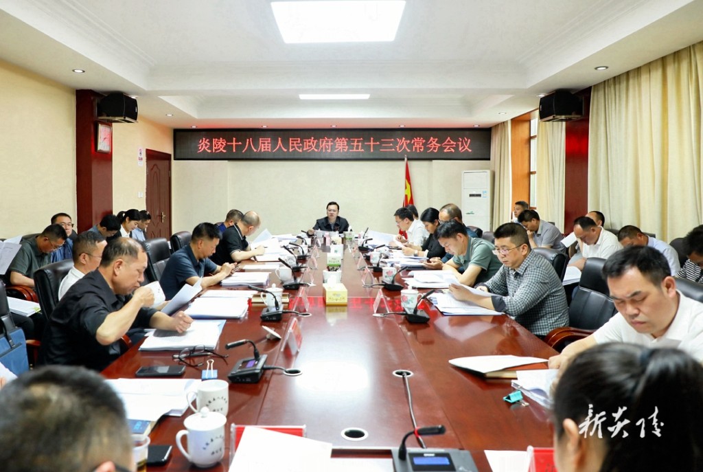 夏胜利主持召开县政府常务会议 分析一季度经济形势 研究黄桃产业发展、生态环保、安全生产等工作