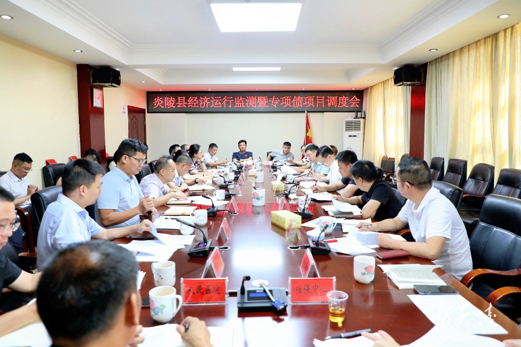 夏胜利主持召开炎陵县经济运行监测暨专项债项目调度会