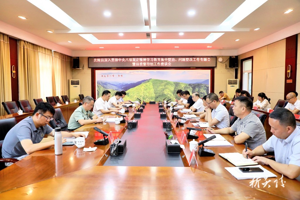 炎陵县深入贯彻中央八项规定精神学习教育集中整治、问题整改工作专题会暨县委督导组工作座谈会召开
