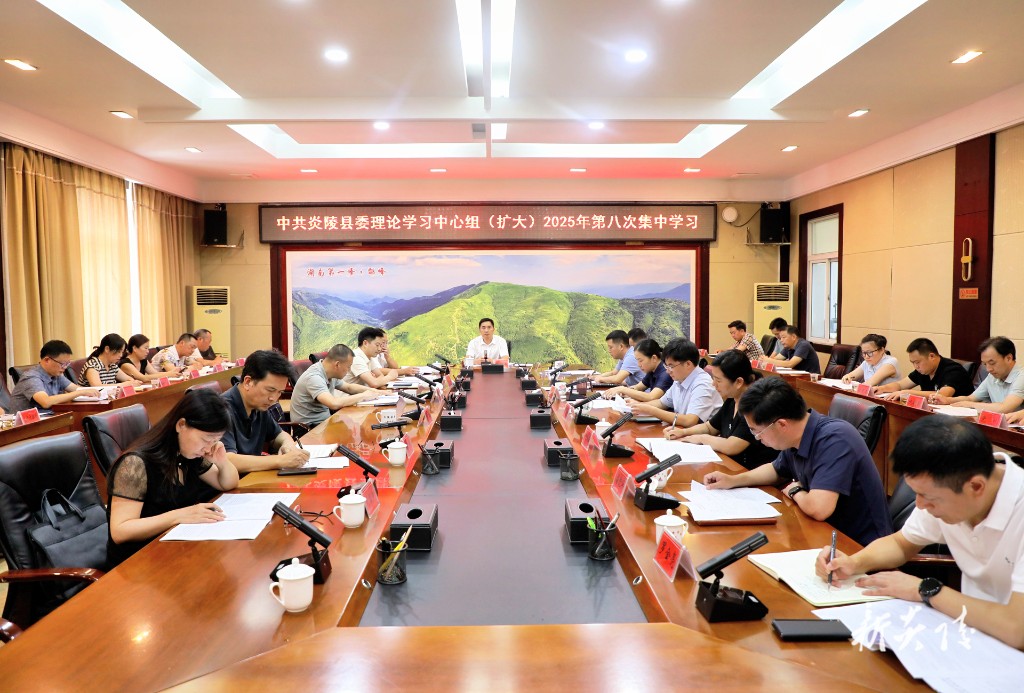 尹朝晖主持县委理论学习中心组(扩大)2025年第八次集中学习