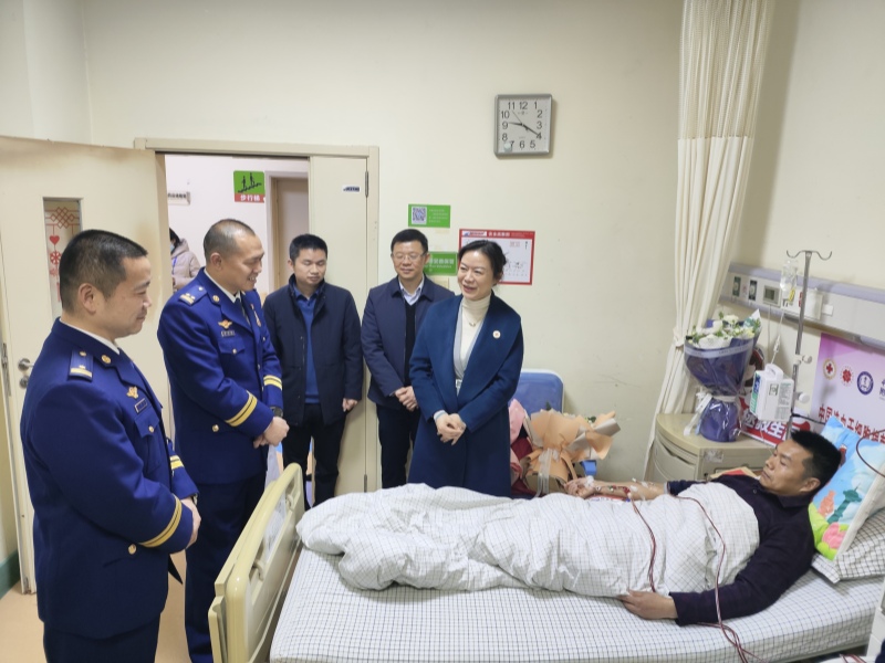 慰问现场(单位供图:株洲消防)