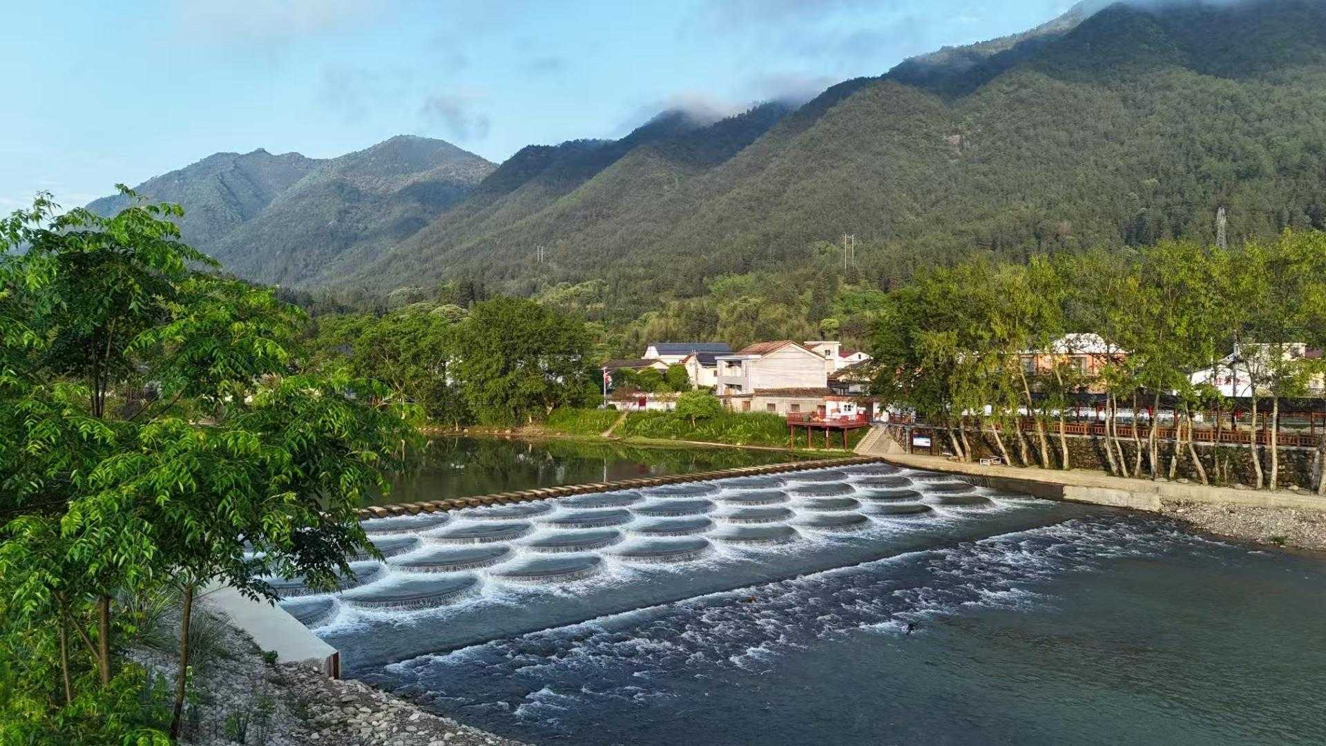 亲水景观鱼鳞坝。单位供图